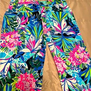 Lilly Pulitzer stretch pants size 4, colorful